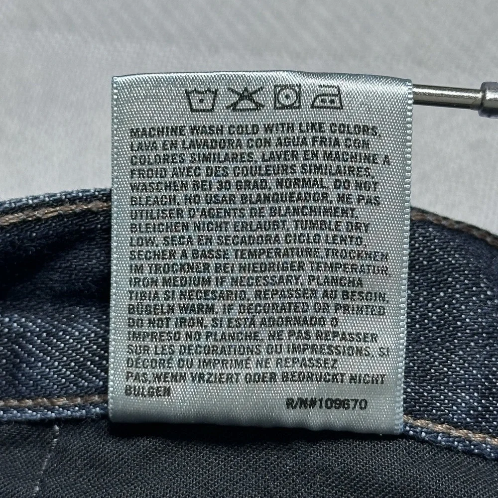Citizens of Humanity Sid Straight Jeans 34x30 Relaxed Fit Stretch Denim USA Made